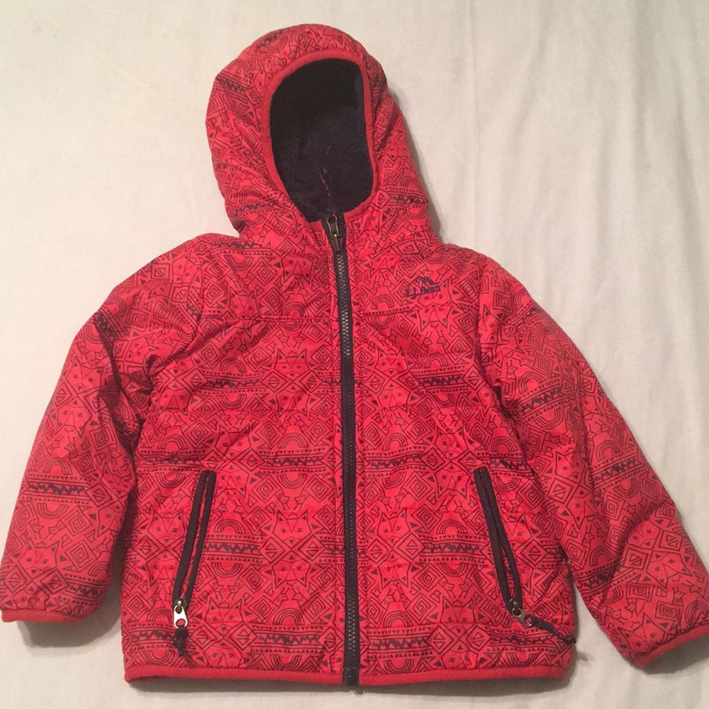Girls LL Bean Jacket (Reversible)